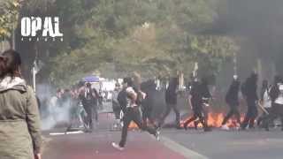 CHILE PROTESTA DE ESTUDIANTES EN VÍSPERAS DEL DÍA INTERNACIONAL DE LOS TRABAJADORES [upl. by Linker]