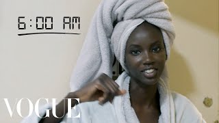 How Top Model Anok Yai Gets Runway Ready  Diary of a Model  Vogue [upl. by Hayashi973]