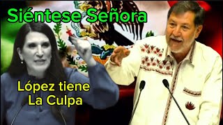 Noroña Pulverizó a Kenia López Rabadan en la permanente [upl. by Nwahsek352]