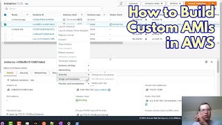 Build a custom AMI from EC2 instances in AWS [upl. by Oliva]