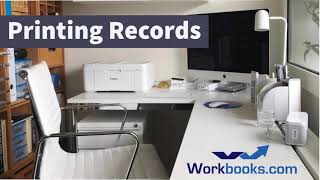 Workbooks CRM Tutorial  How to PRINT Records [upl. by Evoy]