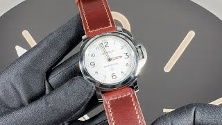 quotAlden Burgundyquot Panerai Strap for 44mm Cases semigloss finish with sewn buckle on PAM00775 4K [upl. by Madella291]