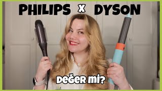 DYSON AIRWRAP VE PHILIPS SAÇ ALETİNİ KIYASLIYORUM [upl. by Barsky]