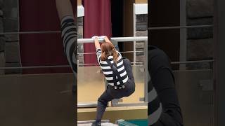 She couldn’t do it 😆✌️ Megan Female Mime Seaworld antics seaworldmime funny meganthemime [upl. by Oecile]