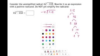 SM2041  Simplify a Cube Root with Negative Radicand [upl. by Frodi802]