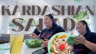 TRYING THE KARDASHIAN SALAD  the best salad ever giveaway closed  chub club vlog [upl. by Leirza594]