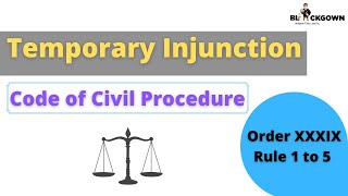 Temporary Injunction  Order 39 Rules 1 to 5 of Civil Procedure Code 1908  Order XXXIX In Hindi [upl. by Inimod532]