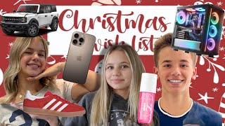 What I Want for Christmas 🎁 Teens Ultimate Christmas Wish List 🎄  The LeRoys [upl. by Anahpets]