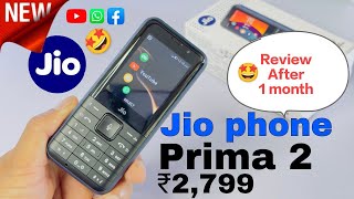 New Jio Phone Prima 2 Detail Review After One Month  🤯 [upl. by Irving]