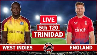 England v West Indies 5th T20 Live Scores  ENG vs WI 5th T20 Live Scores amp Commentary  ENG Innings [upl. by Hefter]