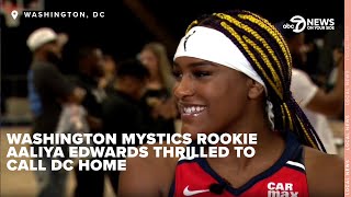 From UConn to DC Washington Mystics rookie Aaliyah Edwards is ready to make an impact [upl. by Yelsnia780]