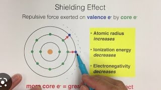 shielding effect  effects of shielding effect on elements across groups and periods its effect [upl. by Eenaj]