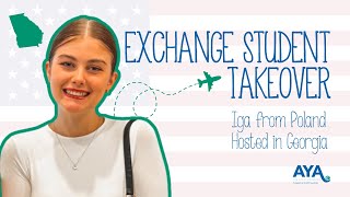 MEET AN EXCHANGE STUDENT  Iga from Poland Hosted in Georgia  AYA Instagram Takeover [upl. by Nonna]