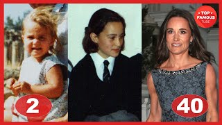 Pippa Middleton ⭐ Transformation From 2 To 40 Years Old [upl. by Crespi]