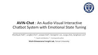 IJCAI 2024 Demo  AVINChat An AudioVisual Interaction Chatbot System with Emotional State Tuning [upl. by Ylliw679]