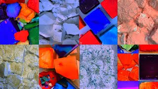 vibrant dyed amp fresh soft bsn  crunchy dyed mix gymchalk crush asmr Crasmrisntweirdmom asmr [upl. by Nuahsad]