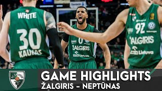 Highlights Žalgiris Kaunas  Neptūnas Klaipėda [upl. by Jemmie995]