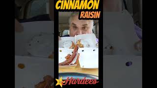 Cinnamon Raisin Biscuits amp Candied Bacon at Hardees 3minuteshorts [upl. by Ellenor]