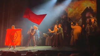 Just Stop Oil protesters disrupt Les Misérables show in London [upl. by Licastro]