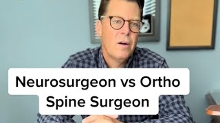 Neurosurgeon vs Orthopedic Surgeon REVEALED [upl. by Willet]