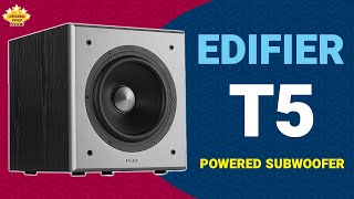 Edifier T5 Powered Subwoofer Unboxing Overview amp Demonstration [upl. by Nanyt]