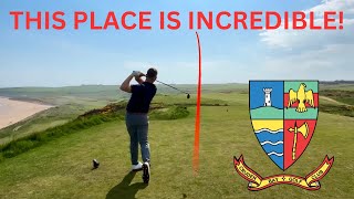 The most SPECTACULAR golf course in SCOTLAND Cruden Bay [upl. by Oremar]