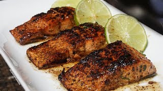 EASY BROWNED BUTTER LEMON PEPPER SALMON  Must Try this Tonight [upl. by Initsed]