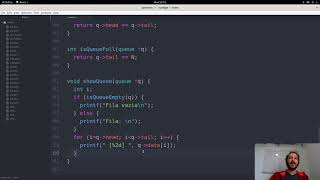 Estrutura de dados em C  Aula Fila  Implementação de fila estática [upl. by Avis]