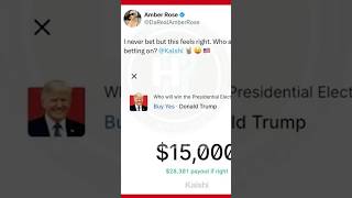 Amber Rose made 30k on Trump’s victory [upl. by Cutty]