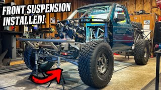 Ranger Prerunner Build EP8 Custom Front Suspension and Steering [upl. by Aniarrol402]