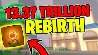 LEVEL 1337 TRILLION REBIRTH NOOB TO PRO Giant Simulator [upl. by Oruntha]