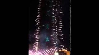 Khans  Dubai Burj Khalifa New Years 2012 Fireworks Show 4 [upl. by Alemat770]