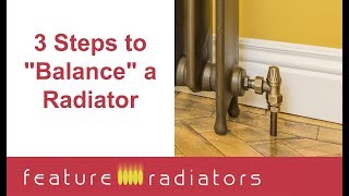 3 Steps to Balance a Radiator [upl. by Pet291]