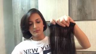 How to wear Clip On Hair Extensions  by Velvet Extensions India [upl. by Oloapnaig585]