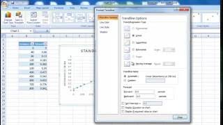 Displaying R squared value and equation of the trendline in Excel [upl. by Trembly]