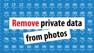 Remove private data from a photo using exiftool [upl. by Akkim428]