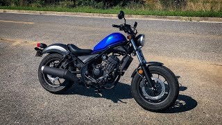 2018 Honda Rebel 300  First Ride amp Review [upl. by Orten]