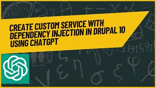 Create custom service with dependency injection in Drupal 10 using ChatGPT [upl. by Rois]