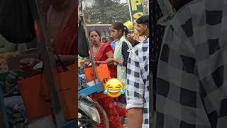 Gol Gappa ￼reaction comedy funny public shorts youtubeshorts trending india reels reaction [upl. by Aihsar]