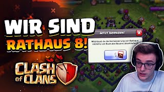 OMG ENDLICH RATHAUS 8😱  Clash of Clans Deutsch [upl. by Gawen]