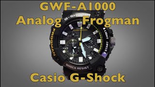 Casio G Shock New Analog Frogman GWFA1000 Module 5623 Review and Walkthrough of modes and settings [upl. by Neirda]