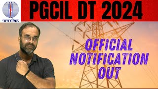 PGCIL DT 2024 OFFICIAL Notification out🔥 pgcil PGCILRECRUITMENT2024 sureshsir [upl. by Asaert568]