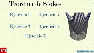 Ejemplos del teorema de Stokes [upl. by Cullan721]