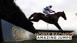 10 OF RACINGS MOST EXTRAVAGANT JUMPS INCLUDING AT CHELTENHAM AINTREE SANDOWN amp MORE [upl. by Latihs]