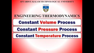 Isochoric Isobaric and Isothermal Processes  KTU  TD  Module 2  Part 5 [upl. by Sesom535]