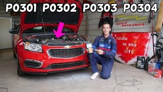 FIX CODE P0301 P0302 P0303 P0304 CHEVROLET CRUZE CHEVY SONIC [upl. by Shepp]