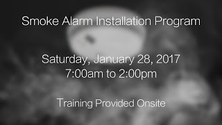 Smoke Alarm Installation Program 2017 [upl. by Sharma]