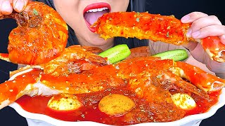 ASMR GIANT KING CRAB amp SHRIMP DRENCHED IN SEAFOOD BOIL SAUCE MUKBANG 🦀  EATING SHOW  ASMR PHAN [upl. by Letnahc]