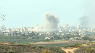 Israel air strikes hit northern Gaza  AFP [upl. by Annaegroeg537]