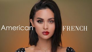 American VS French Makeup Tutorial [upl. by Brigg351]